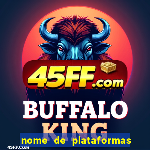 nome de plataformas de jogos